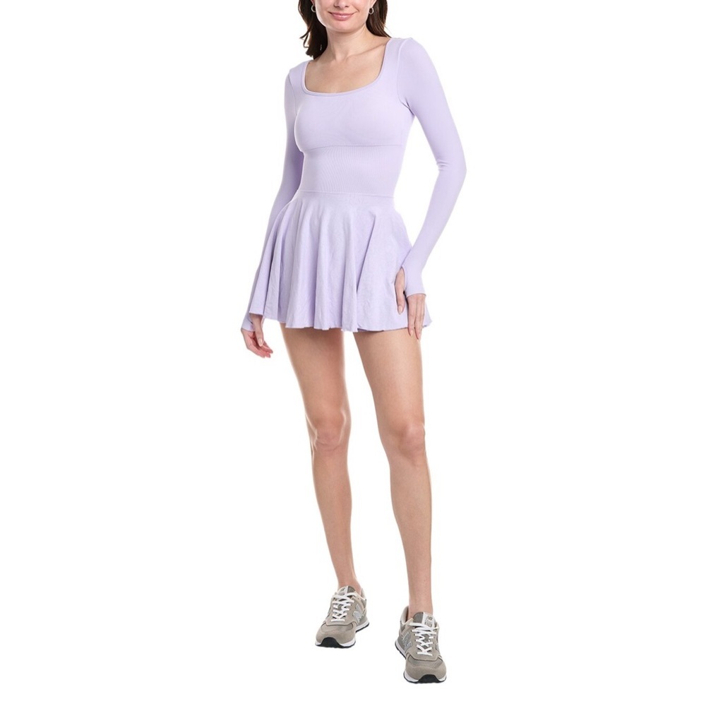 Marion Cross Back Tennis Dress Lavender Long Sleeve Medium NWT